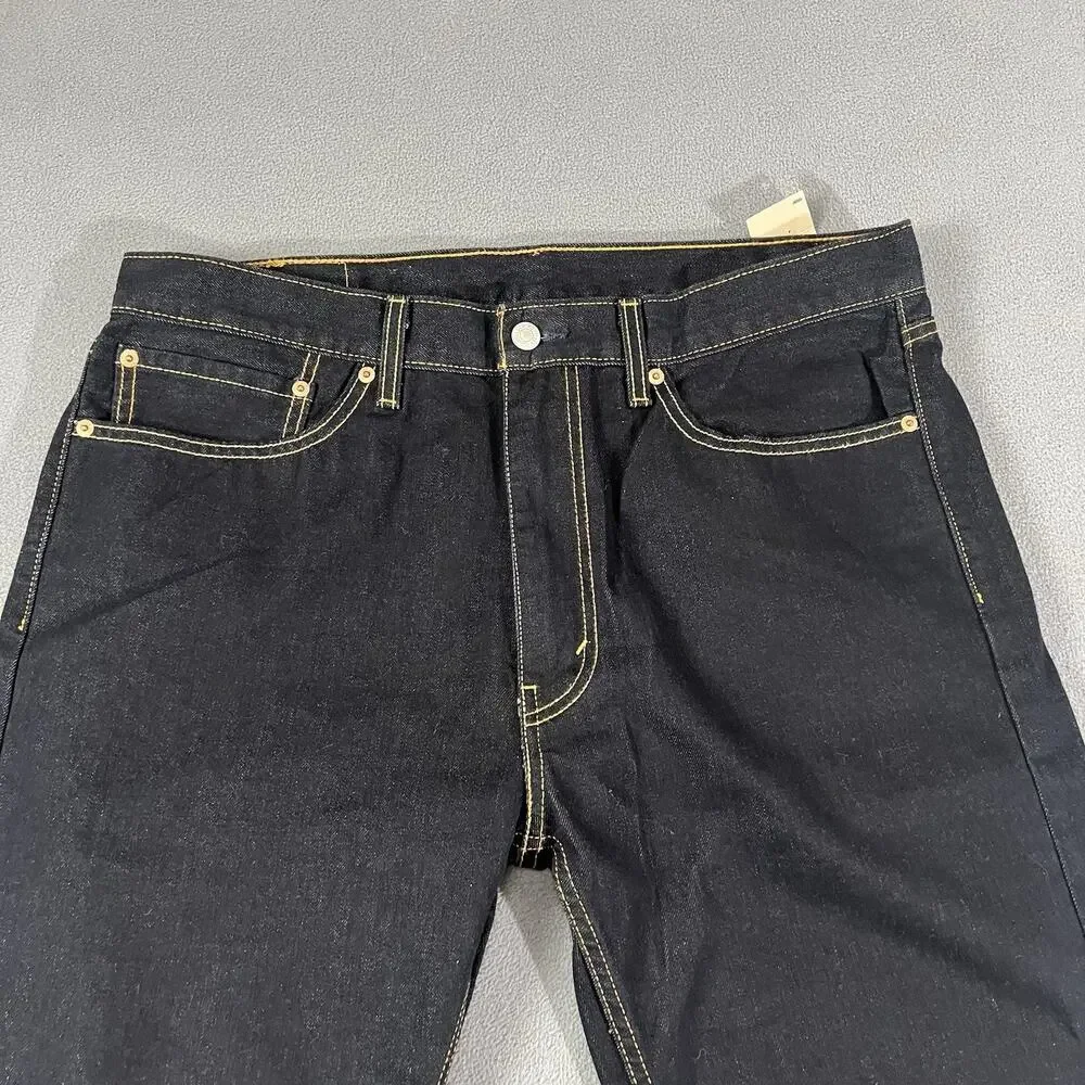 Levis 505 Jeans Mens 36X32 Blue Straight Leg Grunge Skater Rocker Casual